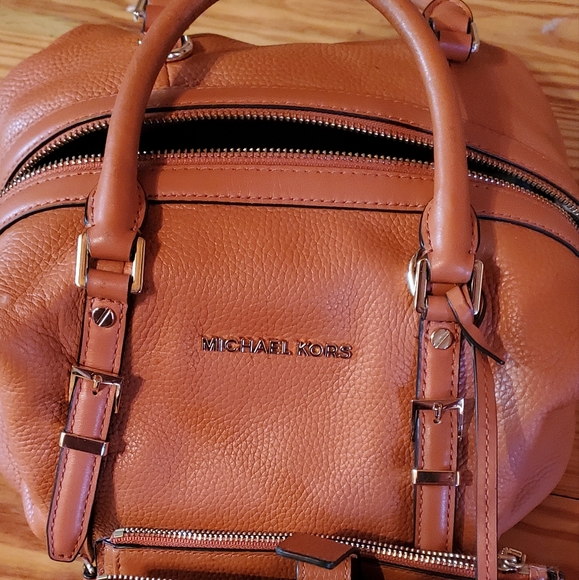 Michael Kors Bedford Legacy Burnt Orange Satchel and Wallet with storage bag. - Picture 5 of 7